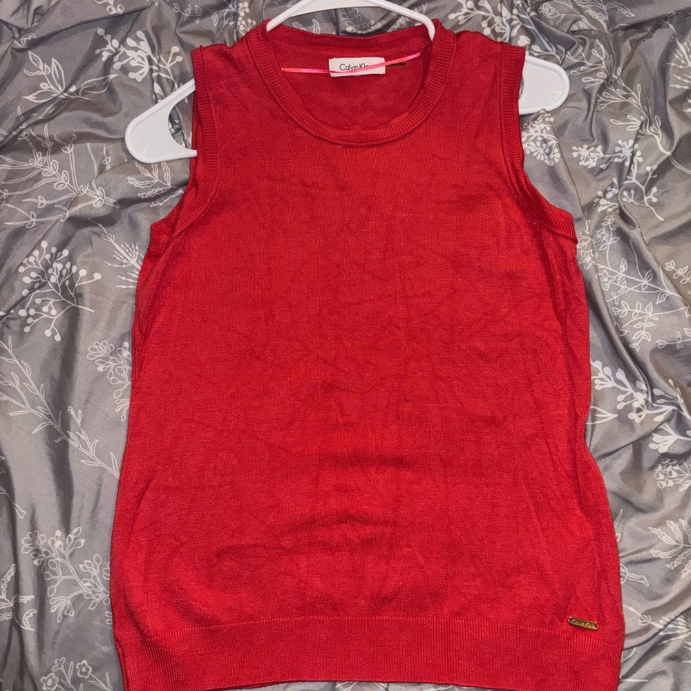Calvin Klein Bold Red Tank Top